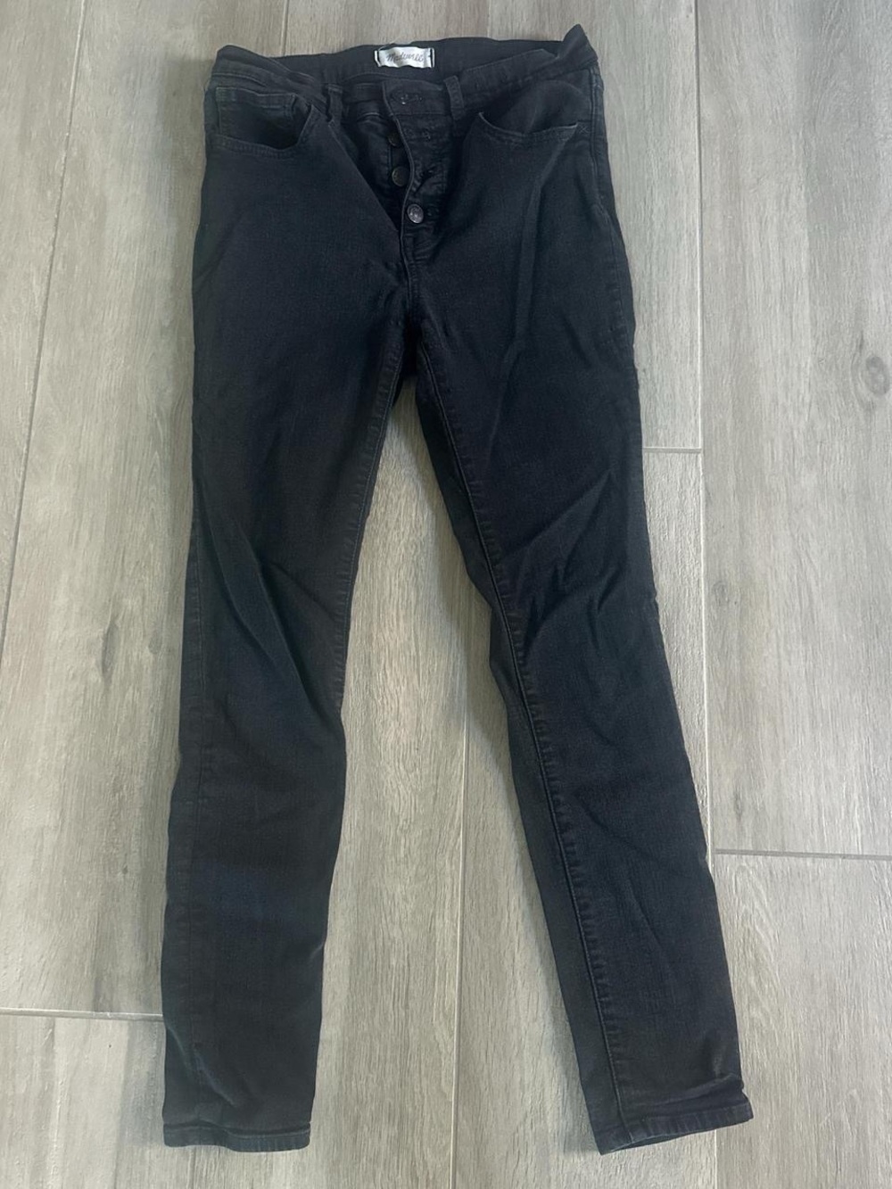 Madewell Black High-Rise Skinny Jeans